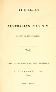 Records of the Australian Museum by Australian Museum.