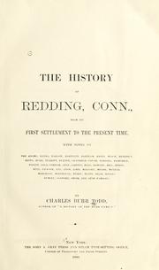 Cover of: The history of Redding, Conn., from its first settlement to the present time