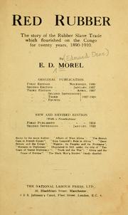 Cover of: Red rubber by E. D. Morel