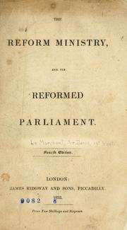 Cover of: The reform ministry and the reformed Parliament.