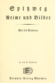 Cover of: Reime und Bilder by Karl Spitzweg