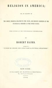 Cover of: Religion in America | Baird, Robert