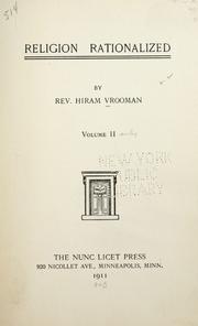 Religion rationalized by Hiram Vrooman