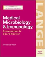 Cover of: Medical Microbiology & Immunology by Warren E. Levinson