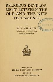 Cover of: Religious development between the Old and the New Testaments
