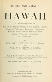 Riches and marvels of Hawaii by John Leavitt Stevens