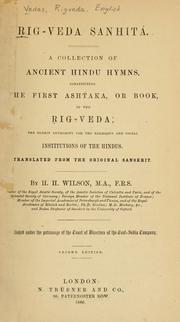 Rig-Veda-sanhitá by H. H. Wilson