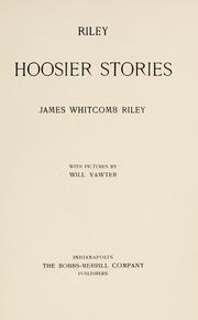 Cover of: Riley Hoosier stories by James Whitcomb Riley