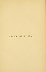 Cover of: Roba di Roma