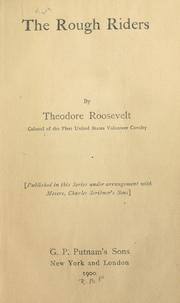 Cover of: The Rough Riders. by Theodore Roosevelt