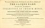 Cover of: The Sacred harp, or, Eclectic harmony