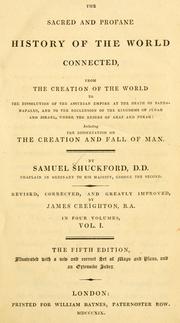 Cover of: The sacred and profane history of the world connected