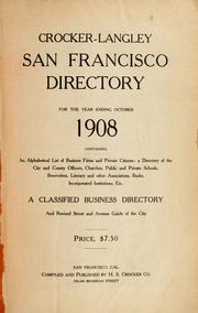 Cover of: San Francisco, California, city directory. by 