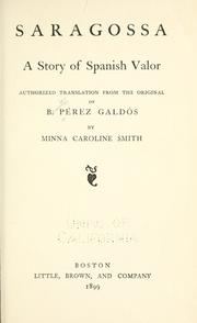 Cover of: Saragossa by Benito Pérez Galdós