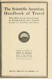 Cover of: The Scientific American handbook of travel