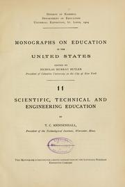 Cover of: Scientific, technical and engineering education