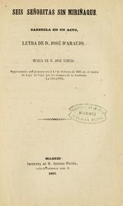 Cover of: Seis señoritas sin miriñaque: zarzuela en un acto