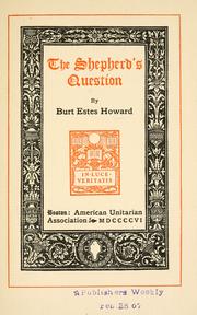 Cover of: shepherd's question
