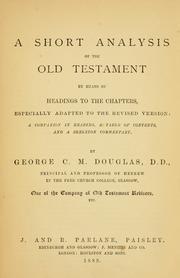 Cover of: A short analysis of the Old Testament