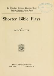Cover of: Shorter Bible plays.