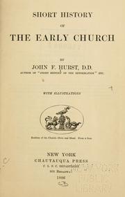 Cover of: Short history of the early church