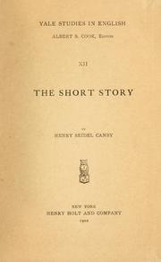 Cover of: The short story. by Henry Seidel Canby