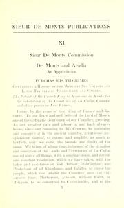 Sieur de Monts commission by George Bucknam Dorr