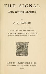 Cover of: The signal by V. M. Garshin
