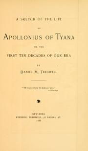 Cover of: A sketch of the life of Apollonius of Tyana by Daniel M. Tredwell