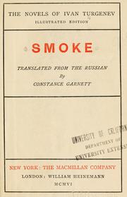 Cover of: Smoke. by Ivan Sergeevich Turgenev