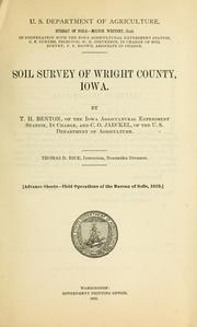 Cover of: Soil survey of Wright County, Iowa