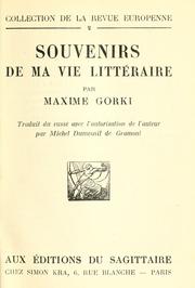 Souvenirs de ma vie littéraire by Максим Горький