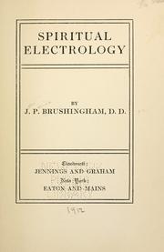 Cover of: Spiritual electrology