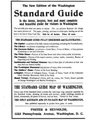 Cover of: The standard guide: Washington, a handbook for visitors