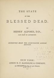 Cover of: The state of the blessed dead.