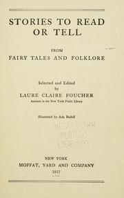 Cover of: Stories to read or tell from fairy tales and folklore