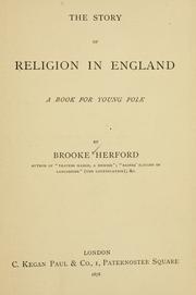 The story of religion in England by Brooke Herford