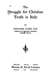 Cover of: struggle for Christian truth in Italy