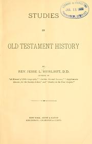 Cover of: Studies in Old Testament history ...