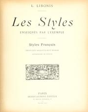 Cover of: Styles français by L. Libonis