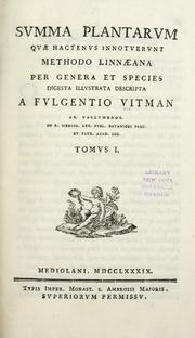 Cover of: Summa plantarum: quae hactenus innotuerunt methodo Linnaeana per genera et species digesta illustrata descripta