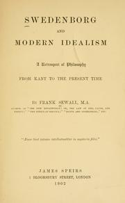 Cover of: Swedenborg and modern idealism by Frank Sewall