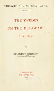 Cover of: Swedes in America, 1638-1900. | Amandus Johnson