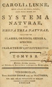 Cover of: Systema naturae by Carl Linnaeus