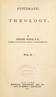 Cover of: Systematic theology by Christoph Ernst Luthardt