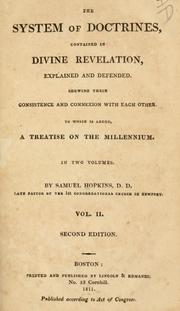 Cover of: The system of doctrines by Hopkins, Samuel