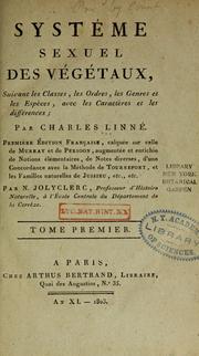 Cover of: Systême sexuel des végétaux by Carl Linnaeus