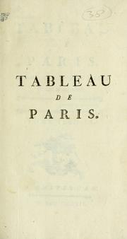 Cover of: Tableau de Paris. by Louis-Sébastien Mercier