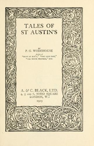 Tales of St Austin's by P. G. Wodehouse