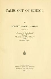 Cover of: Tales out of school by Nassau, Robert Hamill